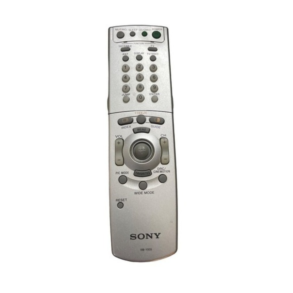 Sony RM Y909 Silver Universal Remote Control TV DVD VCR Satellite